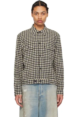 OUR LEGACY Black & Off-White Check Shirt