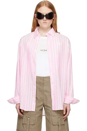 Acne Studios Pink & White Stripe Shirt