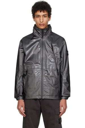 Stone Island Gray Water-Repellent Jacket