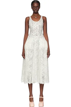 Markarian Exclusive Gloria Slip Silk Mini Dress in White