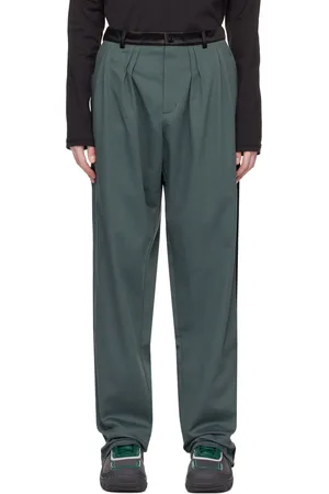 Kiko Kostadinov Green Ugo Side Trousers