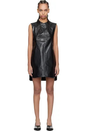 MAME KUROGOUCHI Coated Faux-Leather Minidress