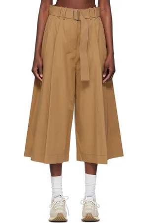 STUDIO NICHOLSON Tan Belted Trousers