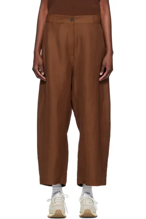 STUDIO NICHOLSON Brown Chalco Trousers