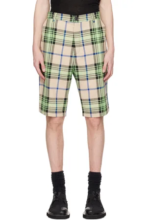 HENRIK VIBSKOV Beige & Green Fast Shorts