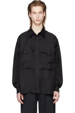 Sunflower Black Flap Pocket Shirt