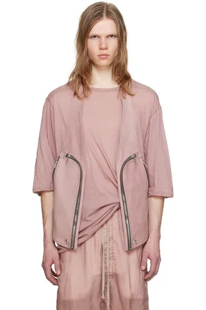 Rick Owens Pink Bauhaus Leather Vest