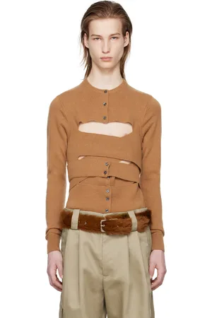 MERYLL ROGGE Tan Wrap Cardigan