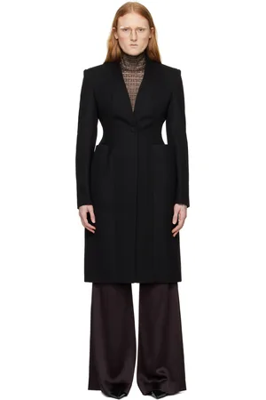Givenchy Black Hourglass Coat