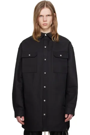 Rick Owens Black Oversized Shirt