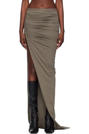 Rick Owens Gray Edfu Maxi Skirt
