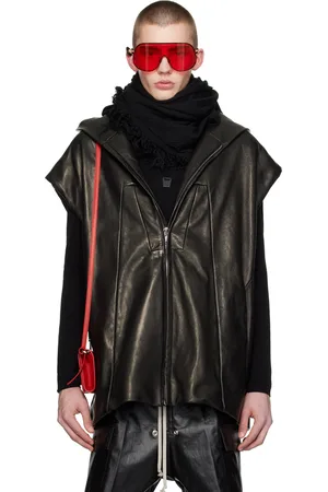 Rick Owens Black Luxor Leather Vest