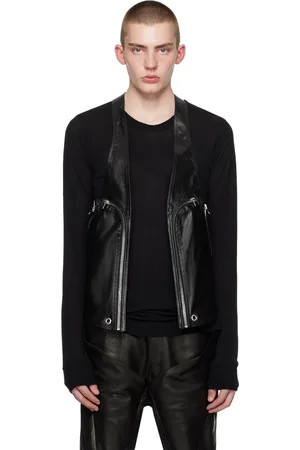 Rick Owens Black Bauhaus Denim Vest