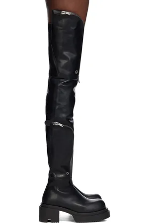 Rick Owens Black Bauhaus Wader Bogun Boots