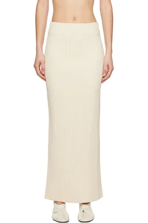 Totême Off-White Vented Maxi Skirt