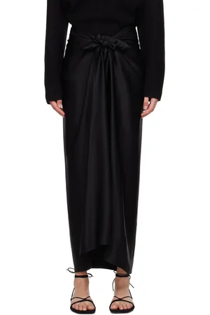 Totême Black Knot Maxi Skirt