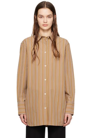 Totême Brown Stripe Shirt