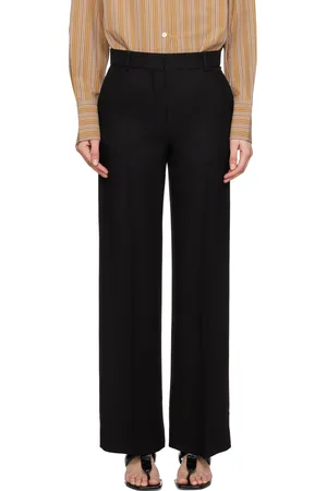 Totême Black Relaxed Trousers