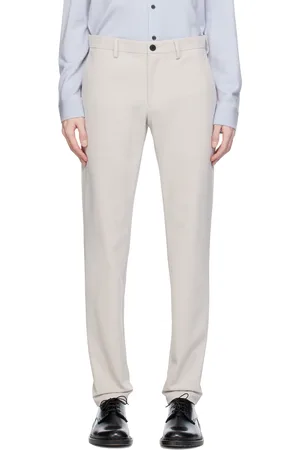 THEORY Beige Curtis Trousers