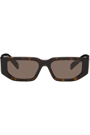 Prada Brown Triangle Logo Sunglasses