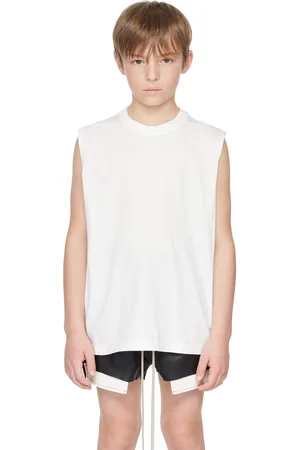 Rick Owens Kids White Tarp Tank Top