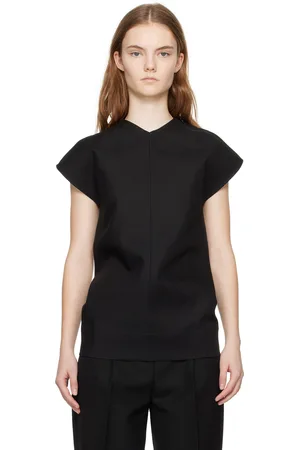 Totême Black Twisted Seam T-Shirt