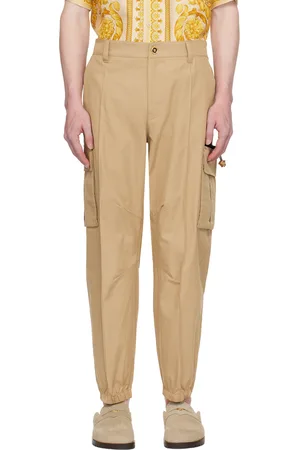 VERSACE Beige Pinched Seam Cargo Pants
