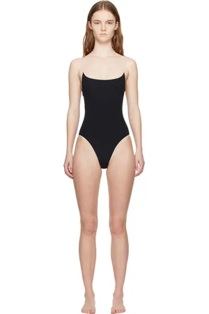 Totême Black Stripe Edge Swimsuit
