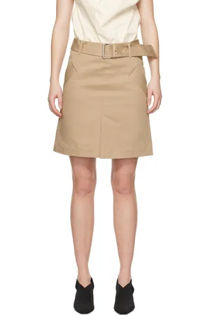 Totême Taupe Trench Miniskirt
