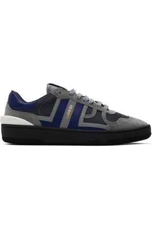 Lanvin Gray & Navy Clay Sneakers