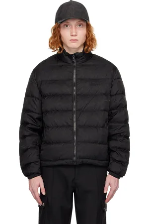 VERSACE Black Barocco Down Jacket
