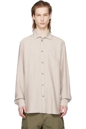 Golden Goose Purple & Gray Stripe Shirt