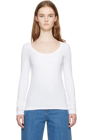Totême White Classic Long Sleeve T-Shirt