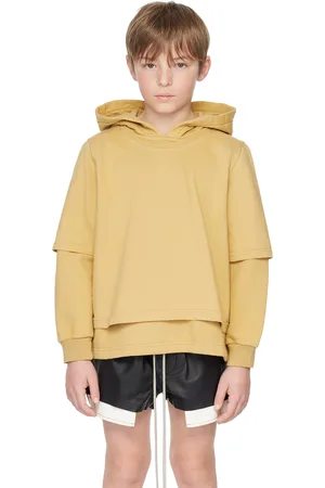 Rick Owens Kids Yellow Hustler Hoodie