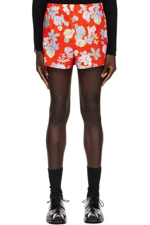 MERYLL ROGGE Red Floral Shorts