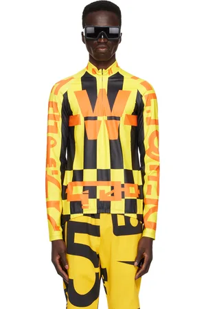 WALTER VAN BEIRENDONCK Yellow Cosmic Dancer Bike Long Sleeve T-Shirt