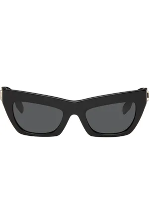 Burberry Black Cat-Eye Logo Sunglasses