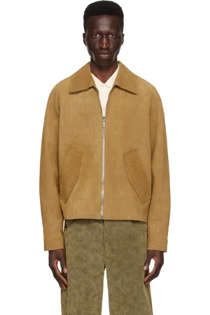 Séfr Beige Kimo Leather Jacket