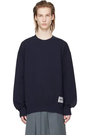 Jil Sander Navy Crewneck Sweatshirt