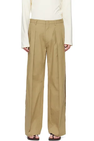 Buy Men Beige Solid Super Slim Fit Casual Trousers Online - 597959 | Peter  England