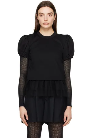 NOIR KEI NINOMIYA Black Layered T-Shirt