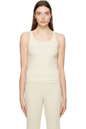BITE Off-White Rib Tank Top