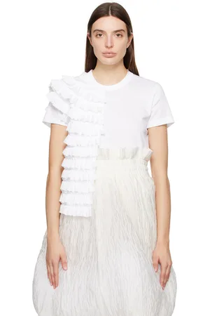 NOIR KEI NINOMIYA White Frill T-Shirt