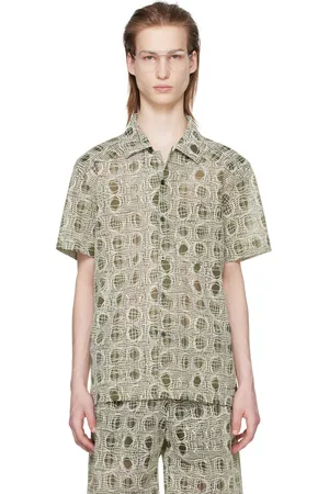 Olly Shinder Green Warp Shirt