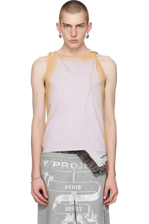 Y / PROJECT Purple & Orange Twisted Tank Top