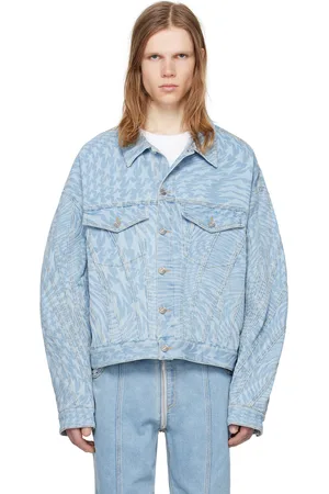 MUGLER Blue Star Denim Jacket