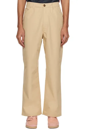 Pop Trading Company Beige Worker Trousers