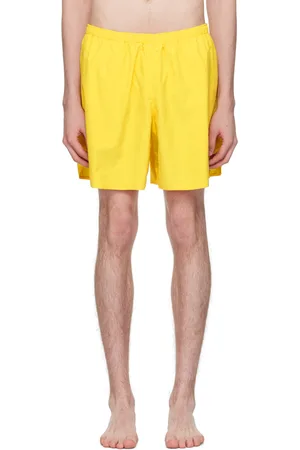 Acne Studios Yellow Reflective Tape Swim Shorts