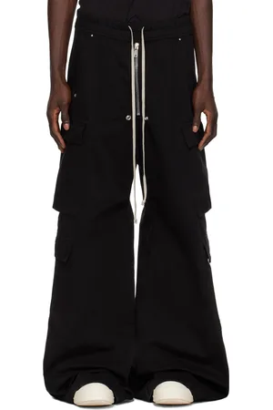 Rick Owens Black Jumbo Bela Cargo Pants