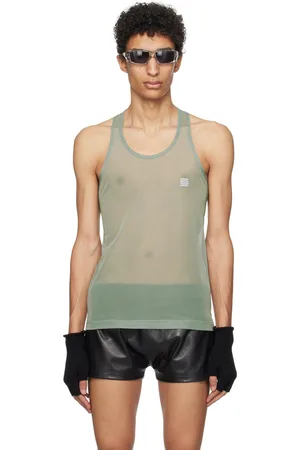 Olly Shinder Green Racer Back Tank Top